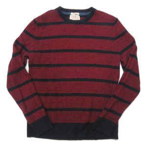 Lucky Brand True Indigo Long Sleeve Sweater Red